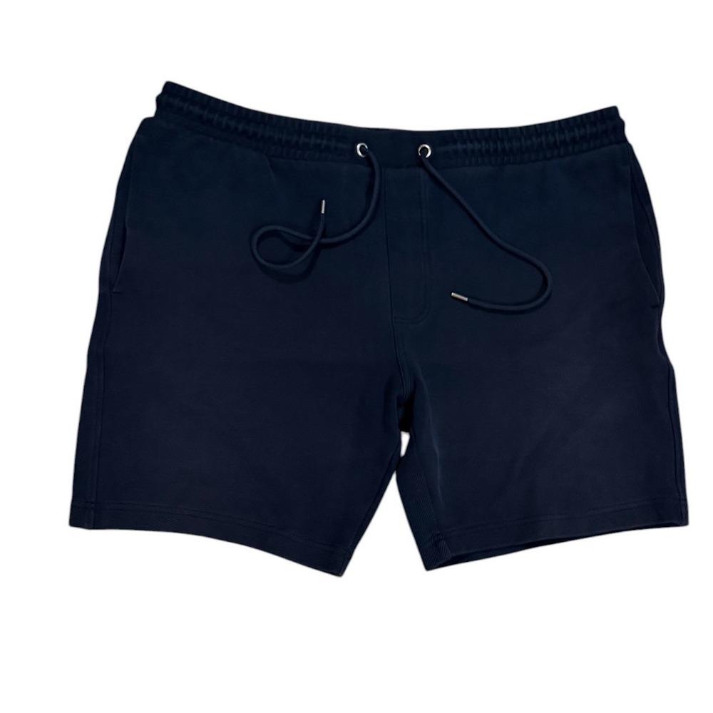 Autograph Mens‎ Navy Knit Sweat Shorts XL Elastic Drawstring Lounge Athleisure